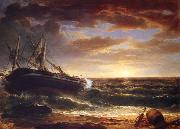 Asher Brown Durand The Stranded Ship oil painting on canvas